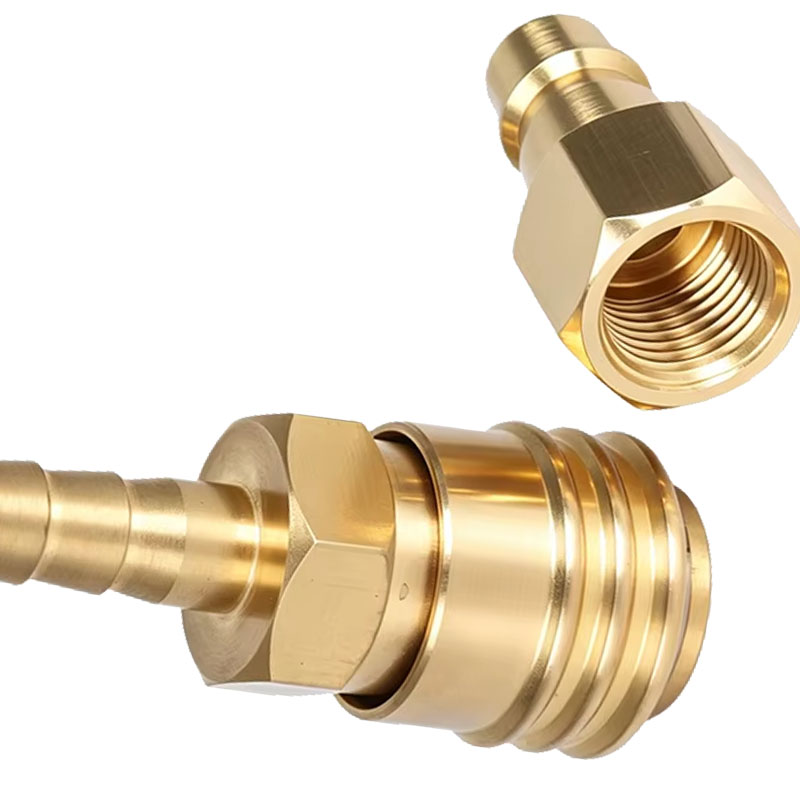 Home Cooking Gas - 8mm Brass LPG Gas Quick Release